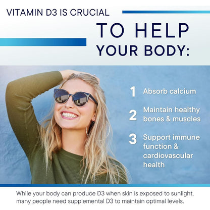 Strong Vitamin D Liquid Supplement for Bones & Immune