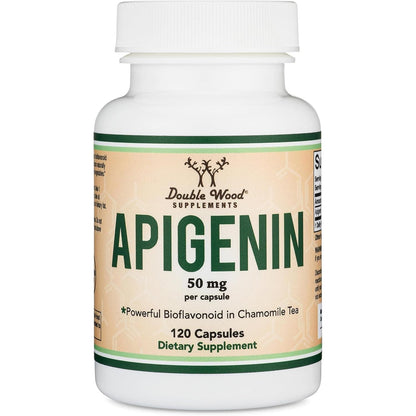Natural Apigenin 120 Capsules for Calm Sleep - Mycosmeticslondon