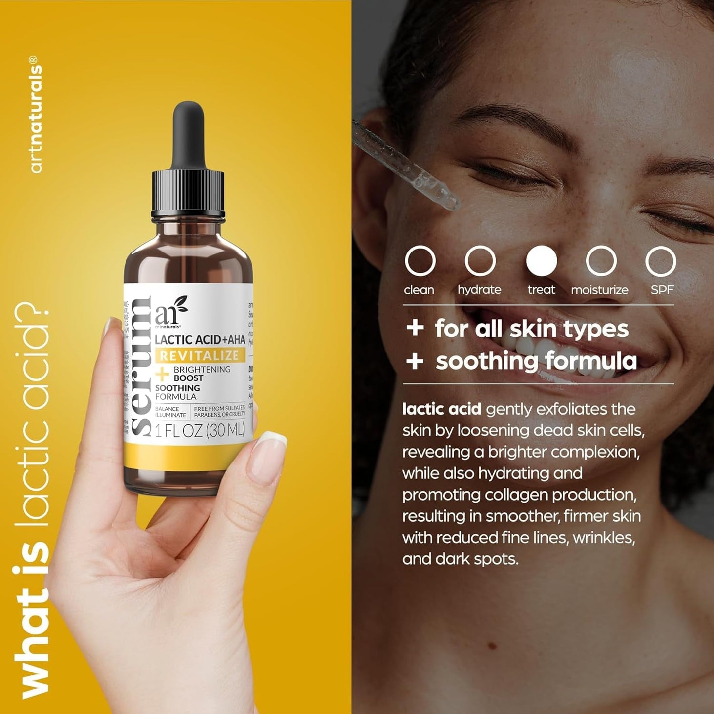 Glowing Skin Renewal Serum 30ml - Natural Exfoliating Moisturizer