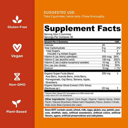 Vitality Gummies - 60 Count | Healthy Skin & Immune Boost