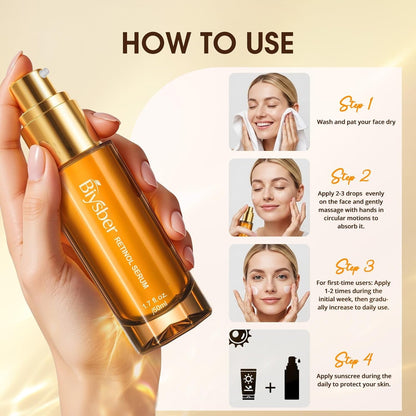 Anti Aging Retinol Face Serum 50ml Wrinkle Reducer