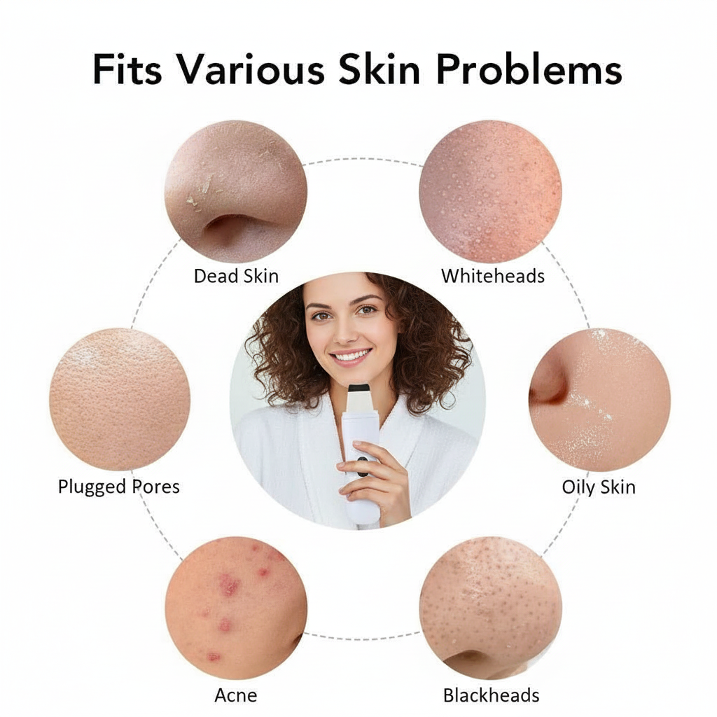 Ultrasonic Blackhead Remover 4-in-1