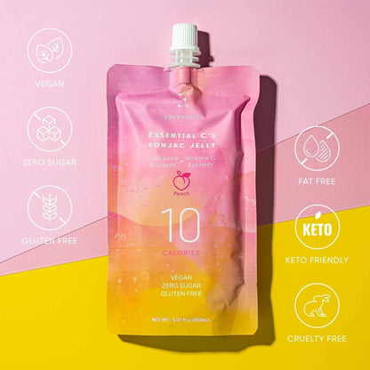 Delicious Peach Konjac Jelly Snack Pack