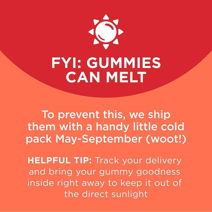 Probiotic Gummies for Digestive Health, 30 Day Peach Supply
