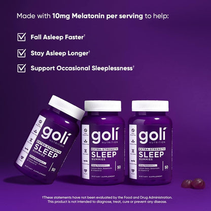 Strong Sleep Aid Gummies with Melatonin & Calming Herbs