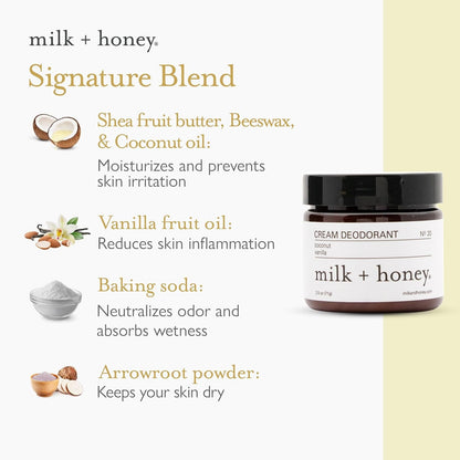 Gentle Coconut Vanilla Natural Deodorant Stick