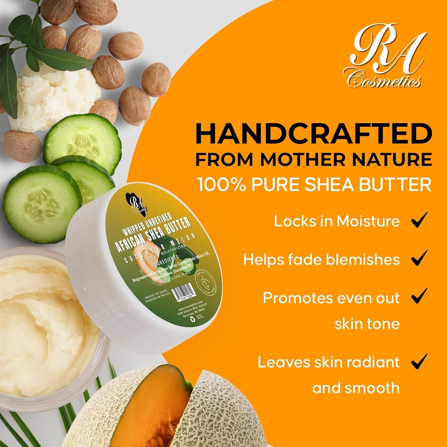 Rich Moisturizing Shea Butter 340g - Soothing Hydrating Cream