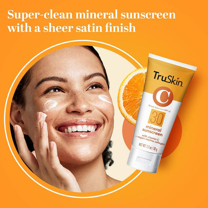 Natural SPF 30 Sunscreen with Vitamin C & Collagen