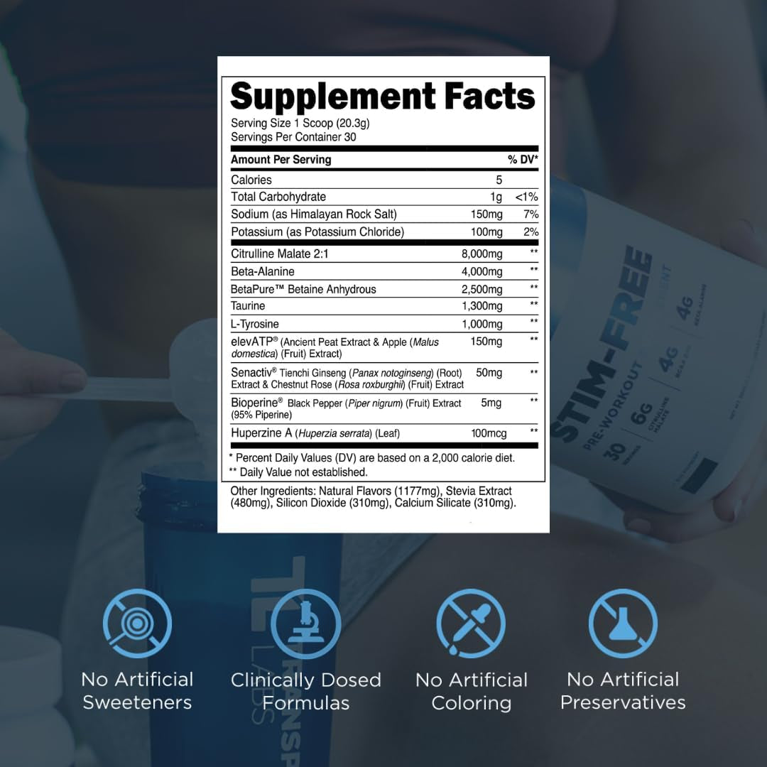Natural Pre Workout Supplement for Energy and Endurance