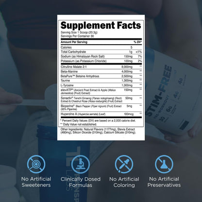 Natural Pre Workout Supplement for Energy and Endurance
