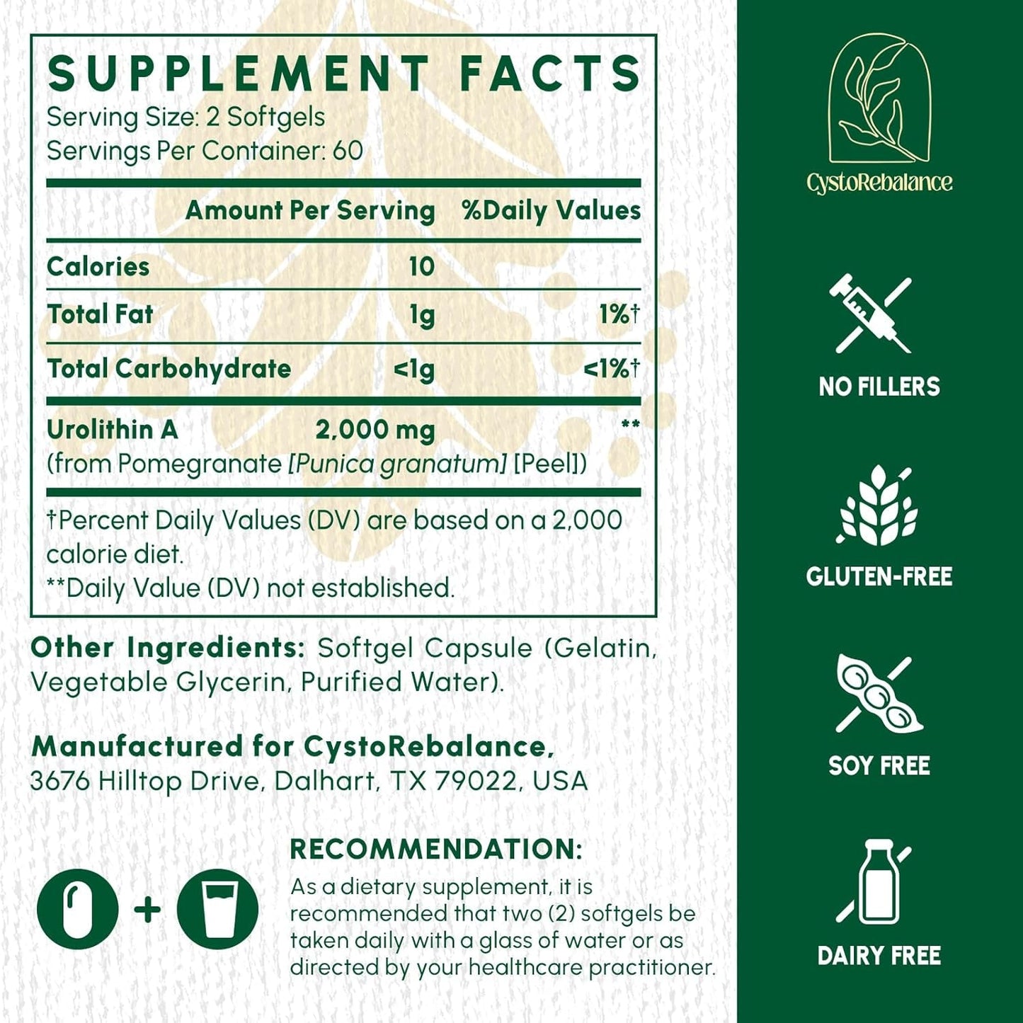 Premium Cellular Health Softgels 2000mg High Absorption Supplement