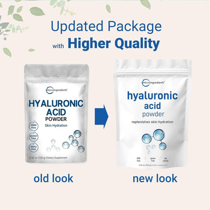 Premium Hyaluronic Acid Powder 100g - Intense Moisture