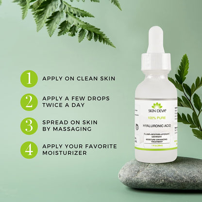 Natural Hyaluronic Acid Serum for Plump Skin