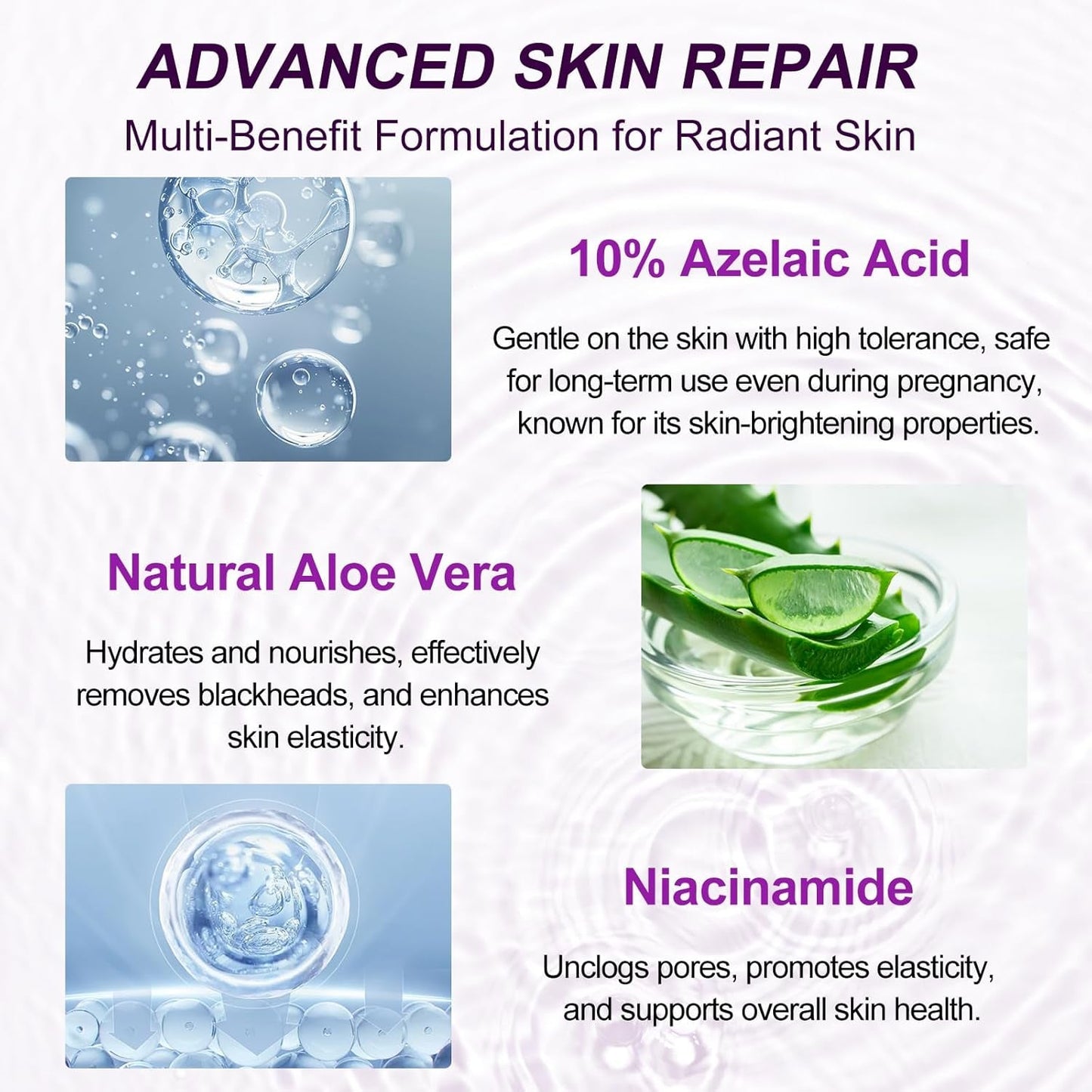 Gentle Azelaic Acid Serum for Soothing Red Skin