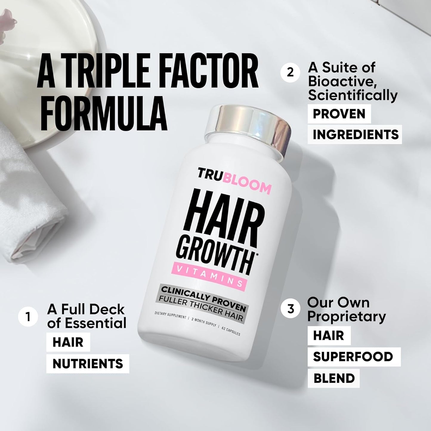 Natural Hair Growth Supplements for Thicker Hair