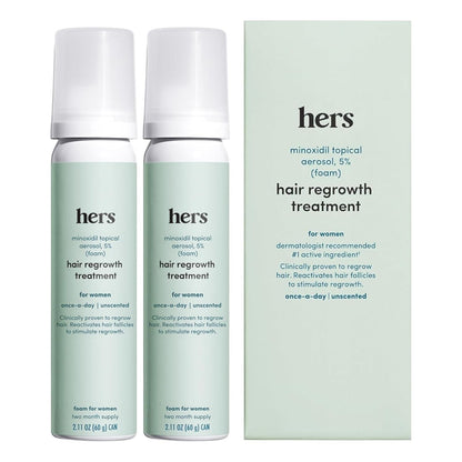 Women's Hair Growth Foam Treatment 5% Minoxidil - Mycosmeticslondon