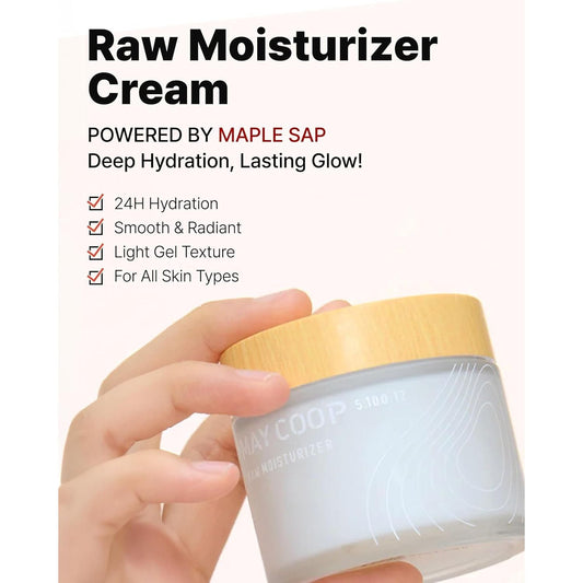 Natural Hydrating Face Moisturizer Cream with Maple Extract