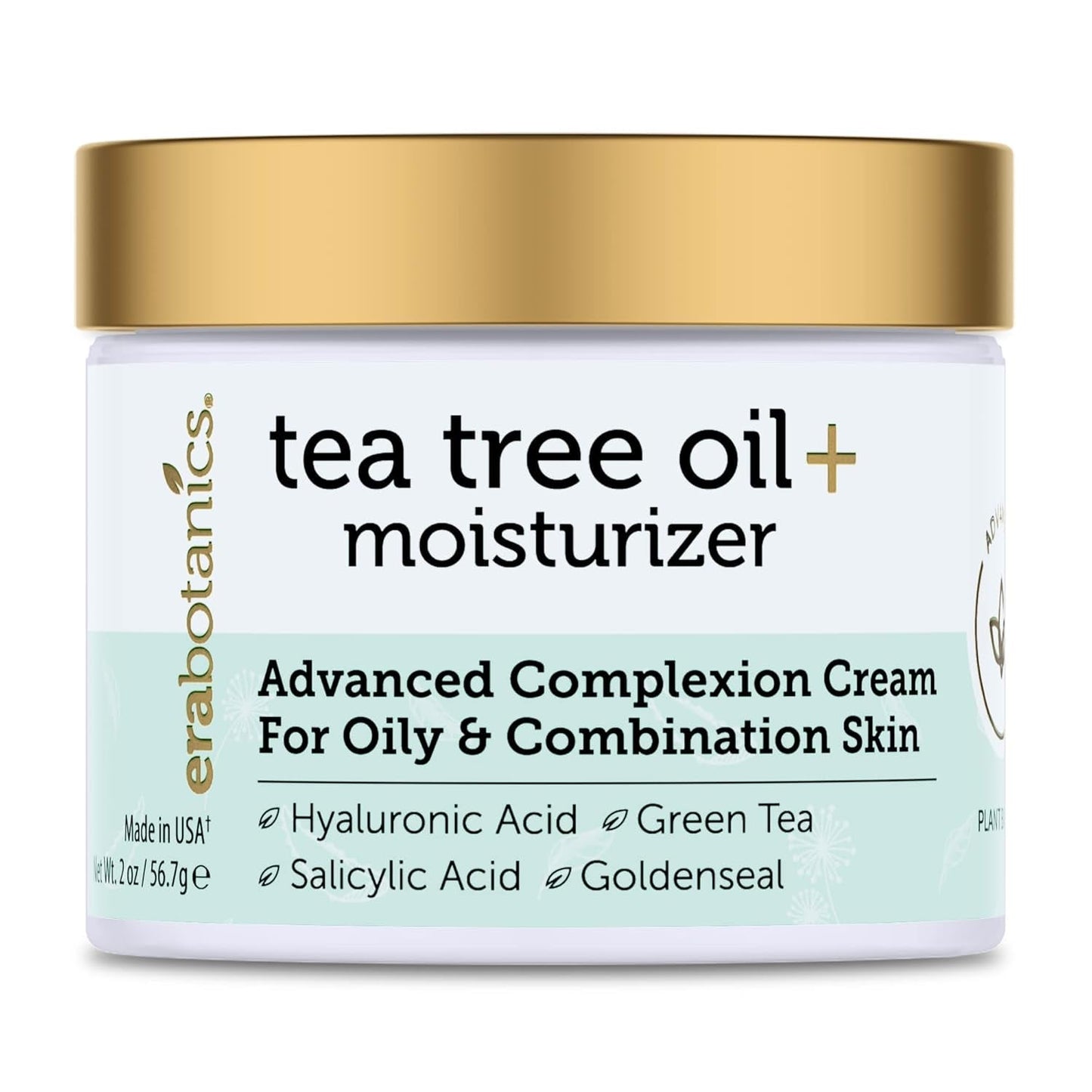 Natural Tea Tree Oil Face Cream - Acne Control Moisturizer - Mycosmeticslondon