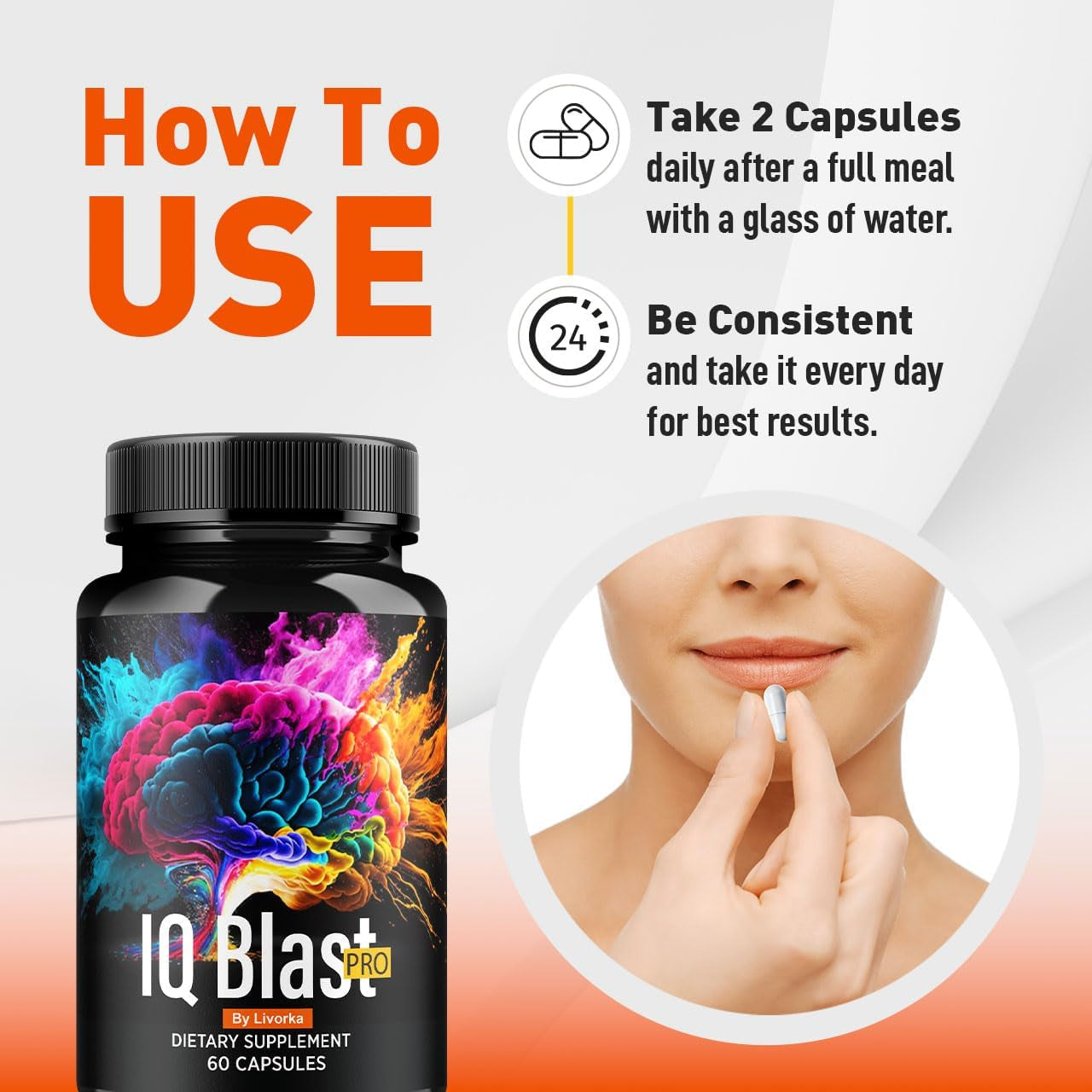 Brain Boost Supplement Pills - 2 Pack, 120 Count