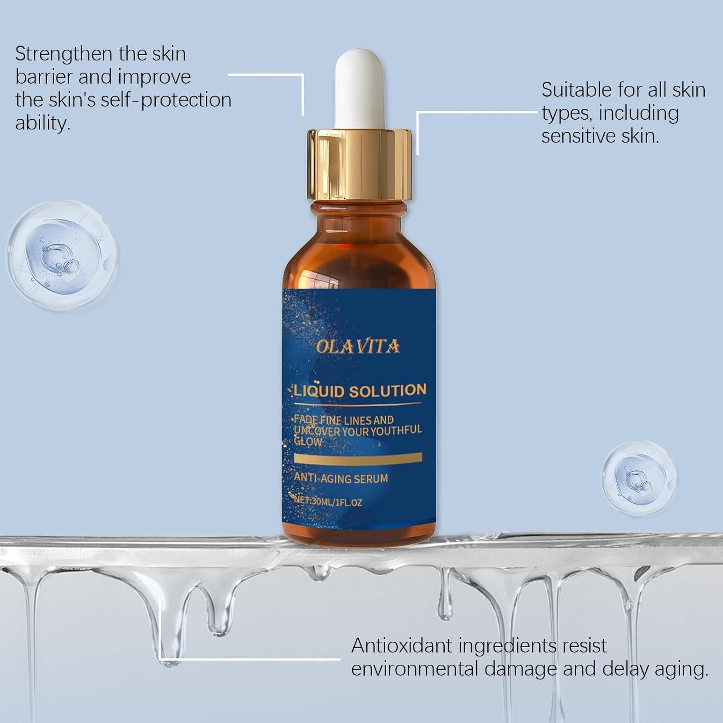 Anti Aging Face Serum with Retinol and Vitamin C