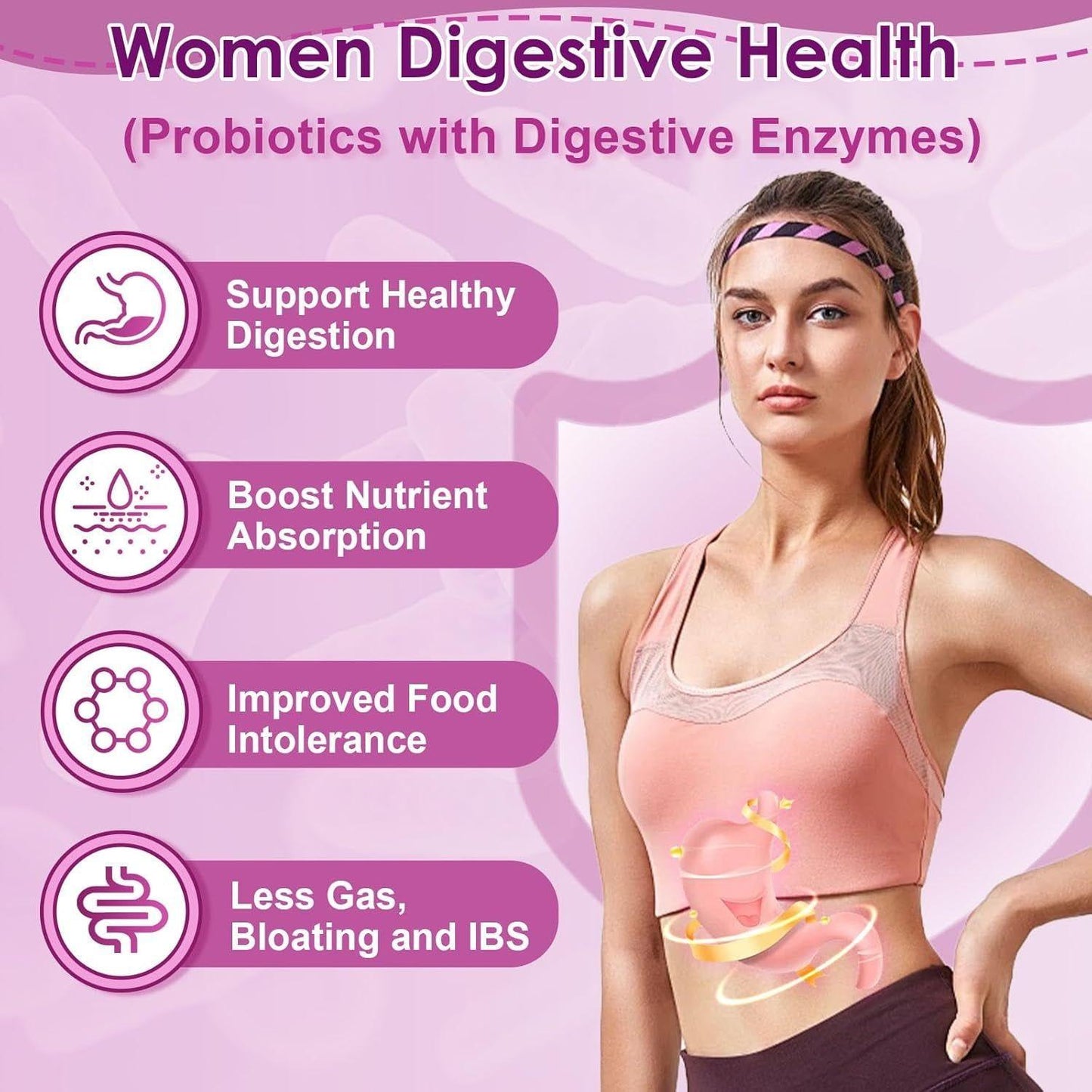 Natural Women's Probiotic Supplement for Gut Health