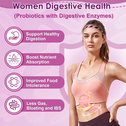Natural Women's Probiotic Supplement for Gut Health