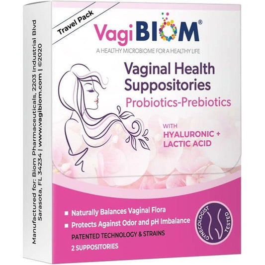 Natural Vaginal Health Probiotic Suppository Pack - Mycosmeticslondon