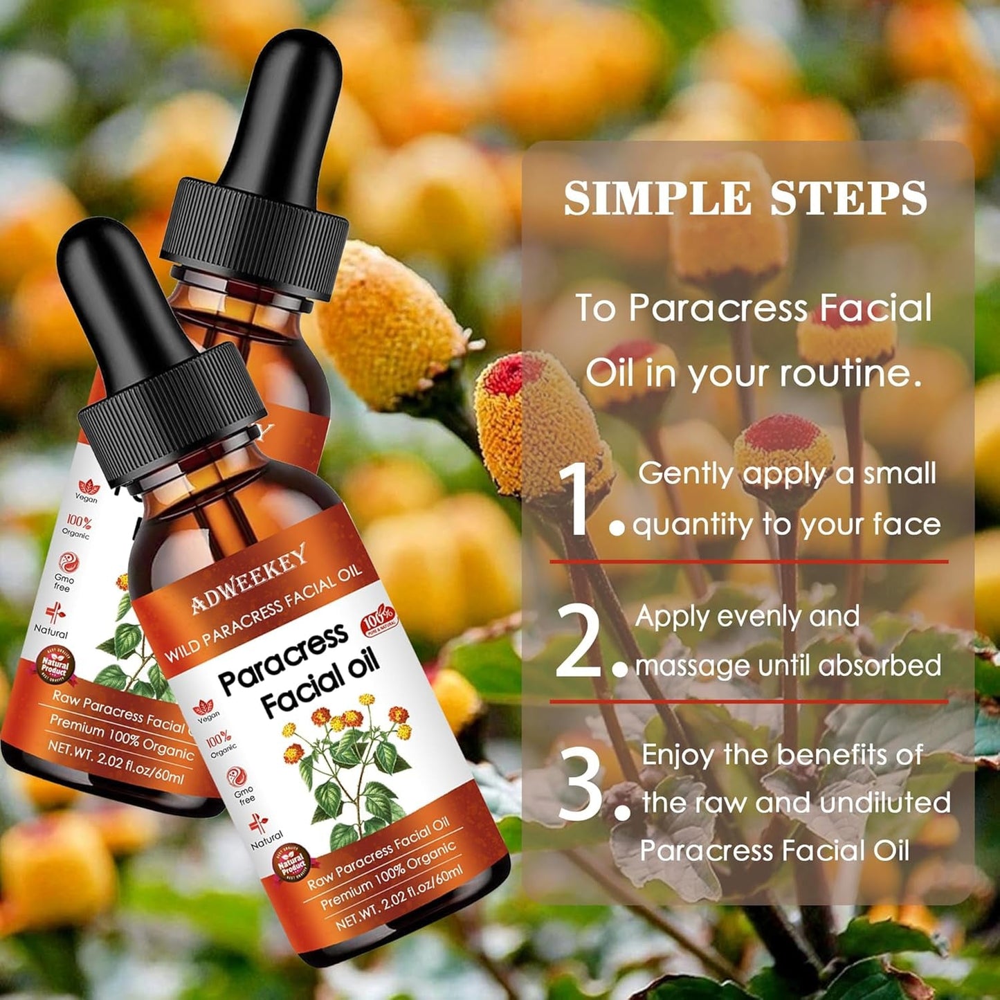 Natural Anti Aging Face Oil 60ml