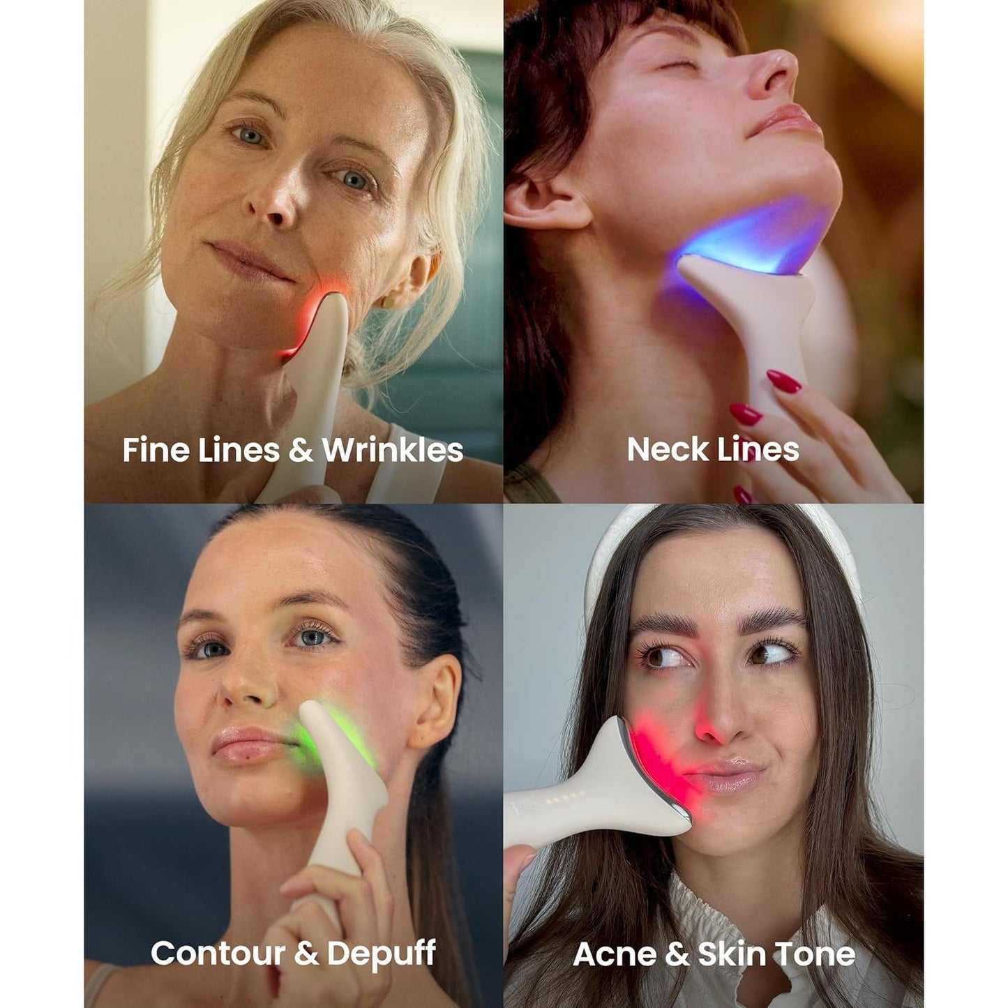 Advanced 3 in 1 Facial Massager for Firming and Glow