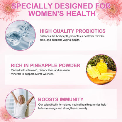Natural Vaginal Balance Gummies for Women's Health