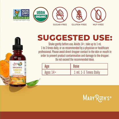 Natural Turmeric Immune Support Liquid Drops