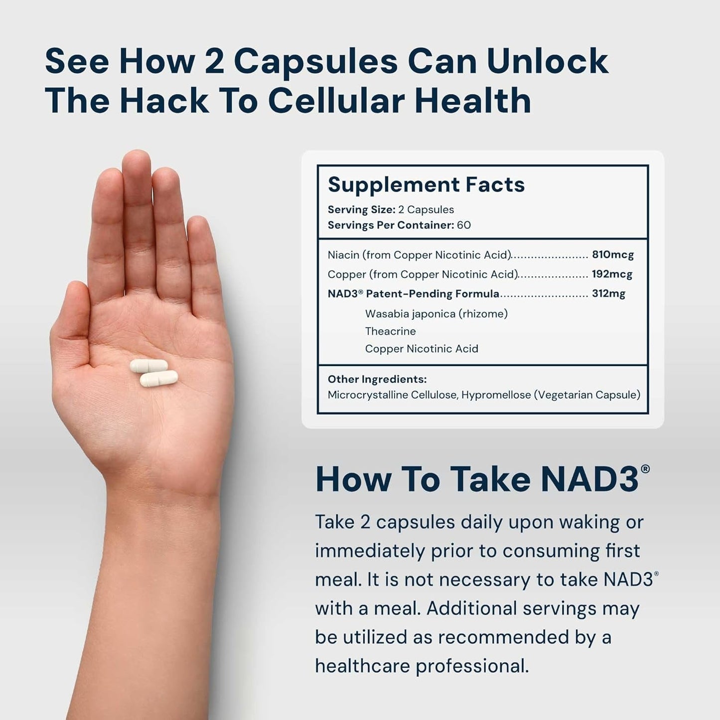 Premium NAD+ Supplement for Energy and Anti Aging