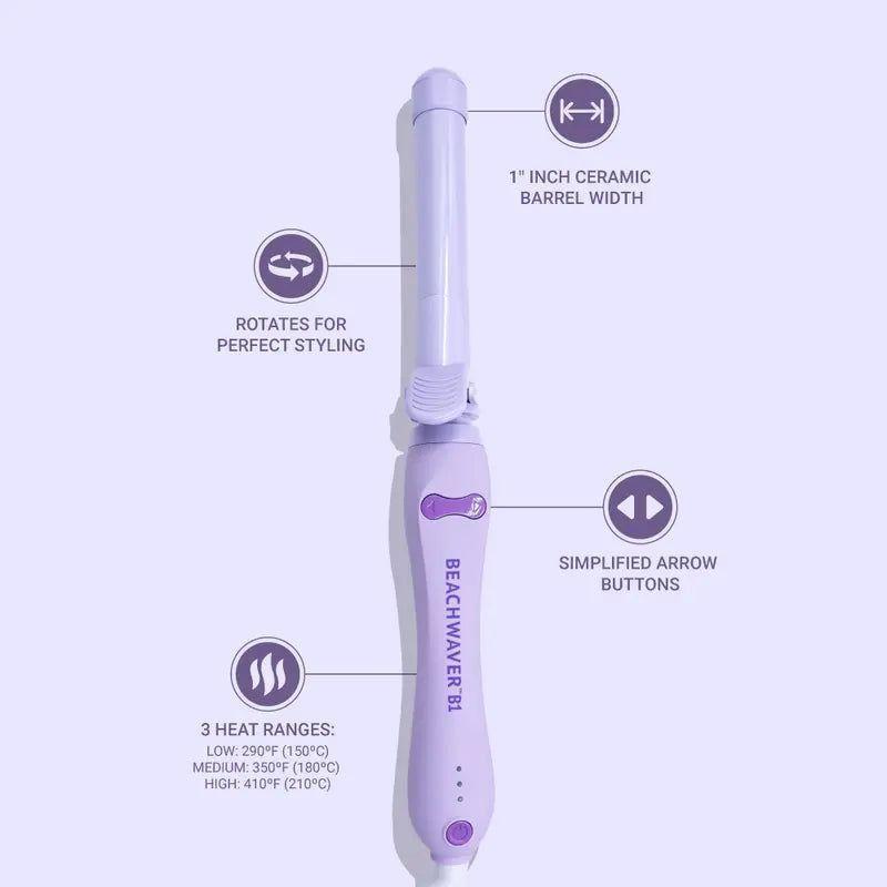 Pink Curling Wand 1 Inch Ceramic Barrel