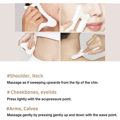 Natural White Clay Facial Massage Tool