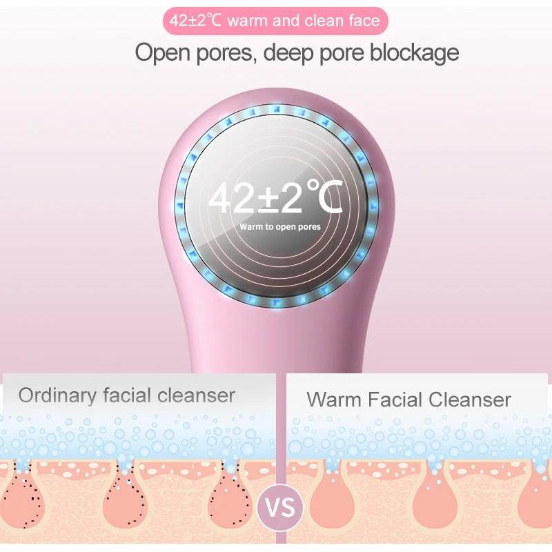 Gentle Exfoliating Facial Cleaning Brush Massager