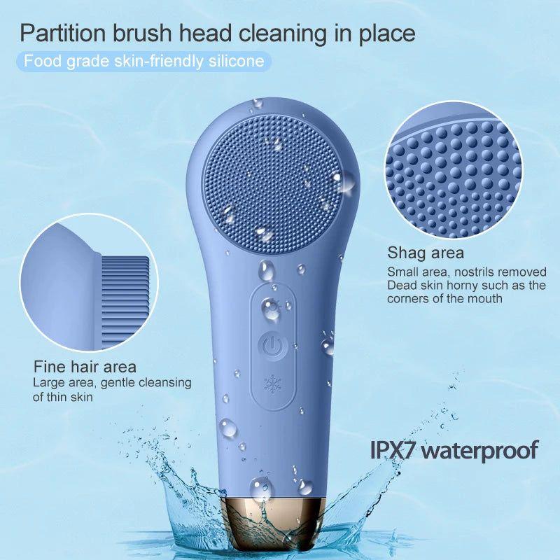 Gentle Exfoliating Facial Cleaning Brush Massager