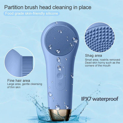 Gentle Exfoliating Facial Cleaning Brush Massager