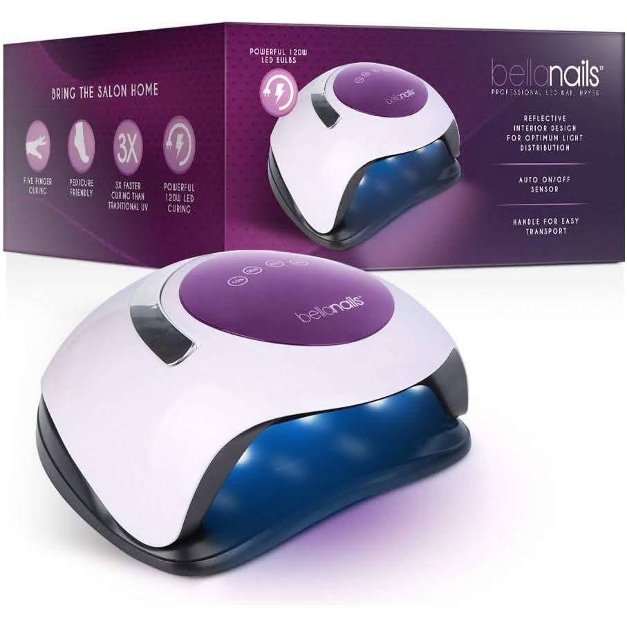 Powerful LED Nail Curing Lamp 120W Black - Mycosmeticslondon