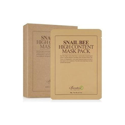 Moisturizing Snail Sheet Mask Pack - 10 Count