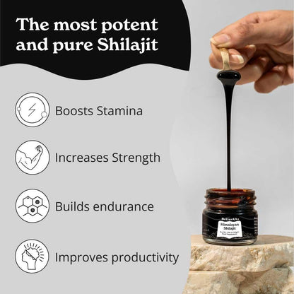 Premium Himalayan Shilajit Extract - High Strength Gold Resin