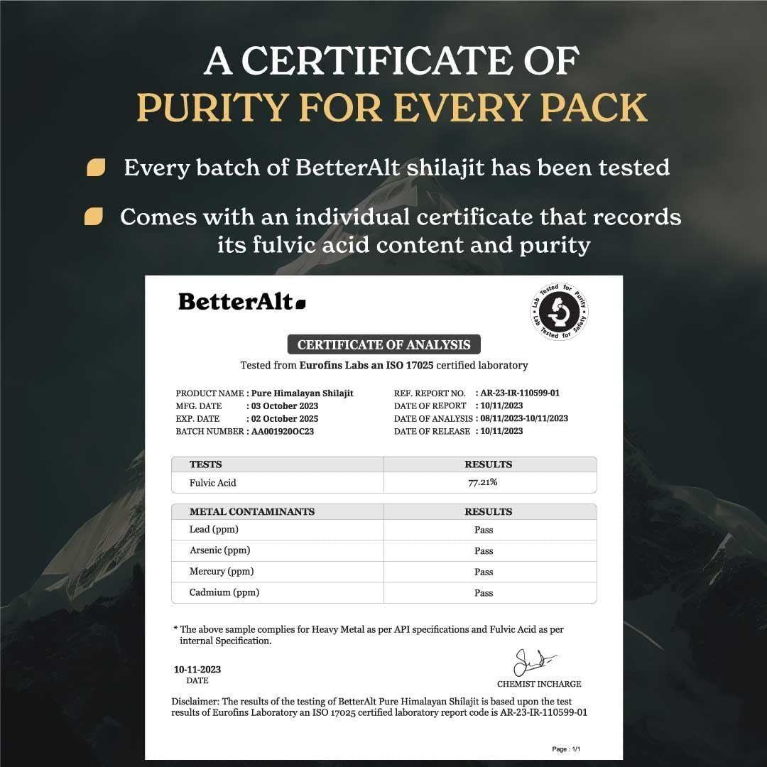 Premium Himalayan Shilajit Extract - High Strength Gold Resin