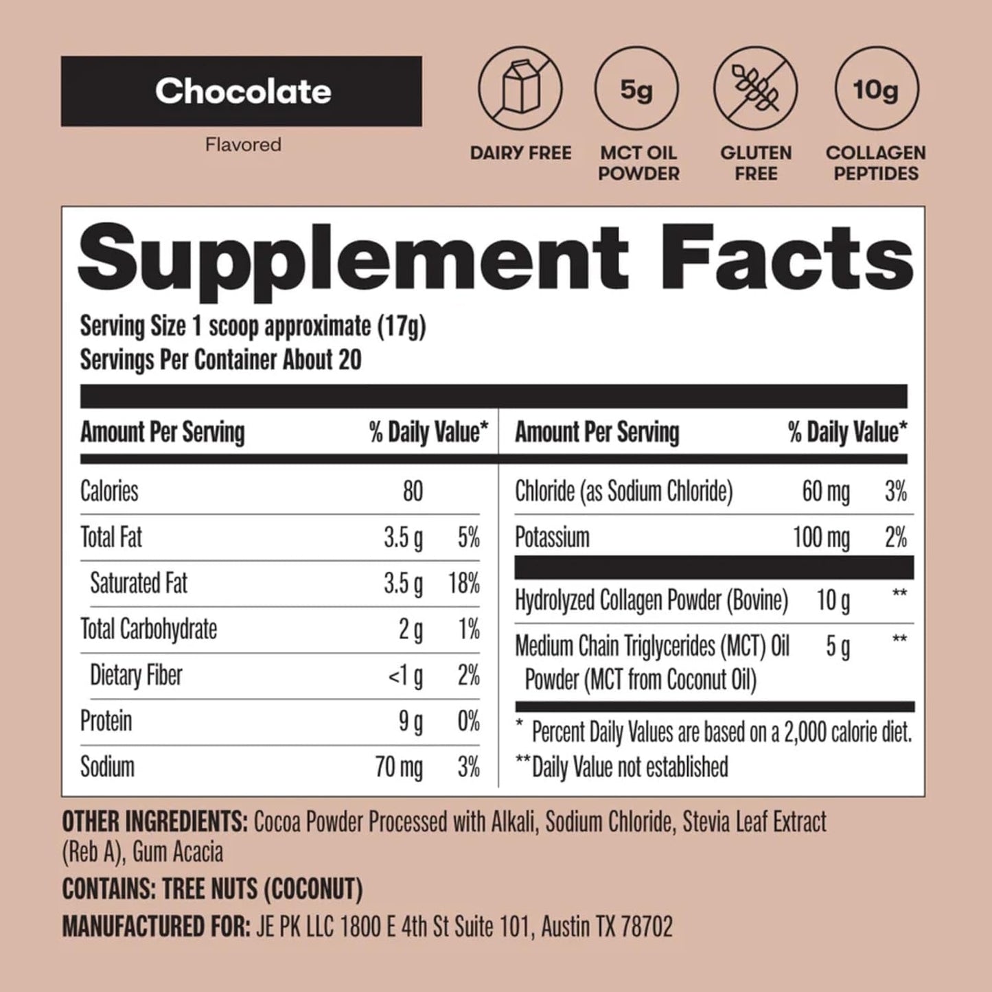 Delicious Low Carb Chocolate Keto Collagen Protein Powder