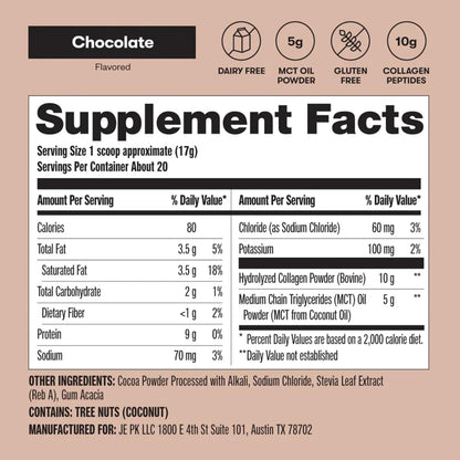 Delicious Low Carb Chocolate Keto Collagen Protein Powder