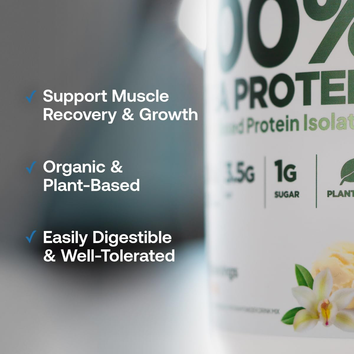 Pure Pea Protein Powder for Muscle Building & Recovery