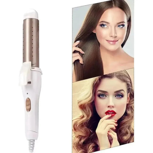 Large 2-in-1 Curl and Flat Iron Styler - Mycosmeticslondon