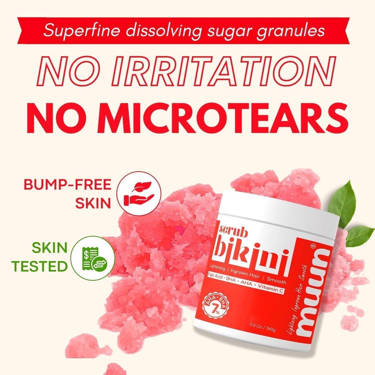 Gentle Skin Exfoliator Scrub for Smooth Bikini Line