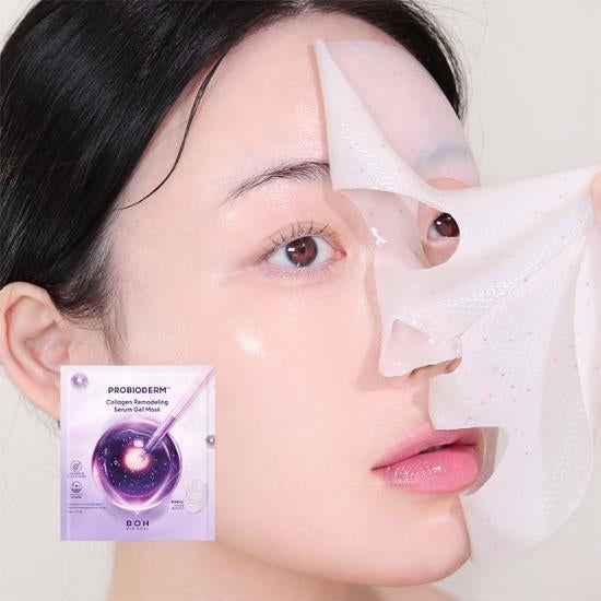 Natural Collagen Face Mask Pack - 6 Count Hydrating Gel