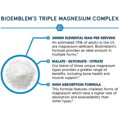 High Potency Magnesium Supplement 300mg 90 Count