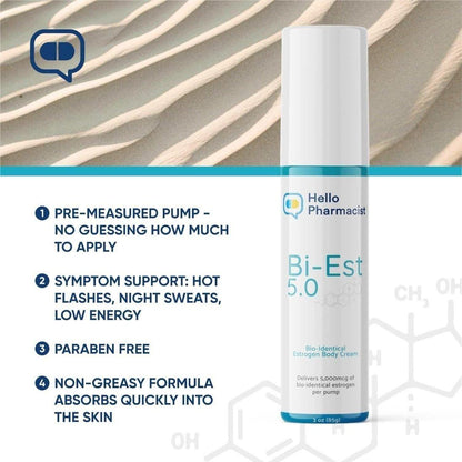Natural Menopause Relief Bioidentical Estrogen Cream 85ml