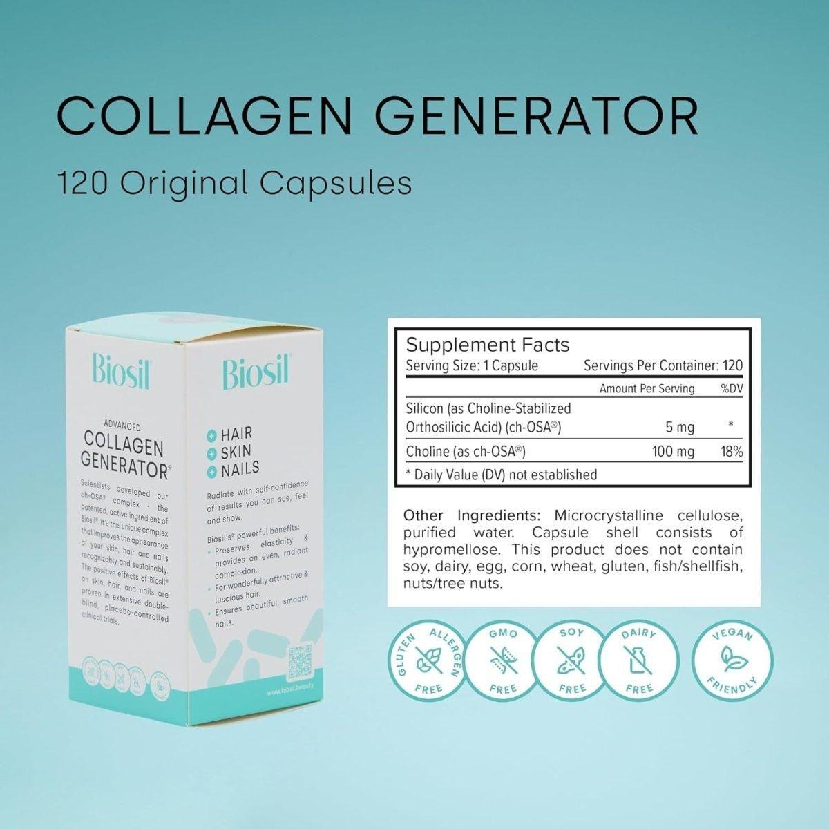 Natural Collagen Booster Supplement for Skin Hair Nails